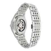  Shop Authentic Emporio Armani Meccanico Skeleton Silver Dial Silver Steel Strap Watch For Men - AR1945 - Luxxuri