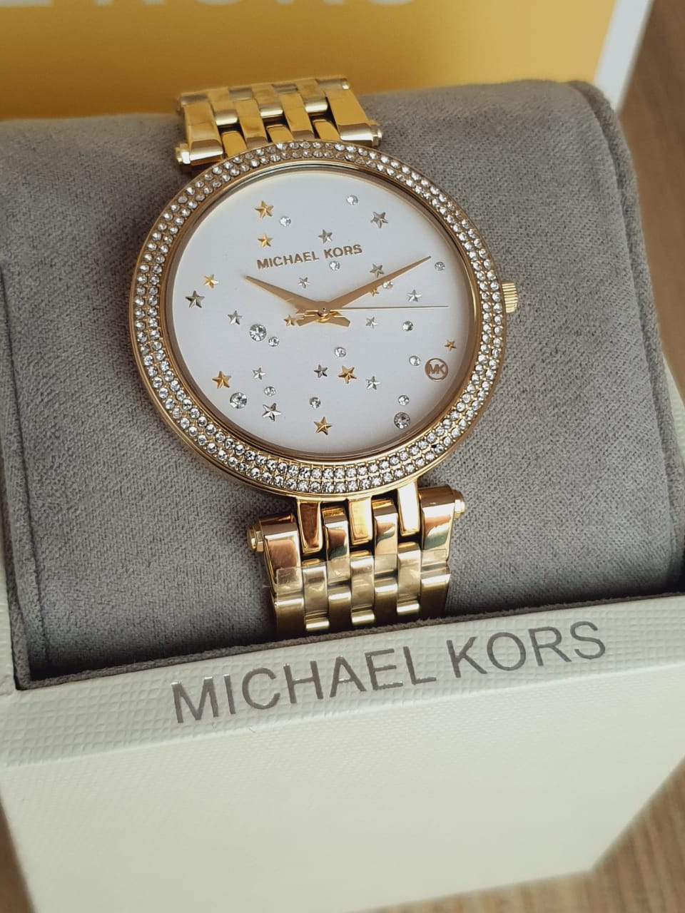  Shop Authentic Michael Kors Darci White Dial Gold Steel Strap Watch for Women - MK3727 - Luxxuri