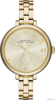  Shop Authentic Marc Jacobs Sally Champagne Gold Dial Gold Steel Strap Watch for Women - MBM3363 - Luxxuri