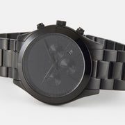  Shop Authentic Michael Kors Slim Runway Chronograph Black Dial Black Steel Strap Watch For Men - MK8919 - Luxxuri