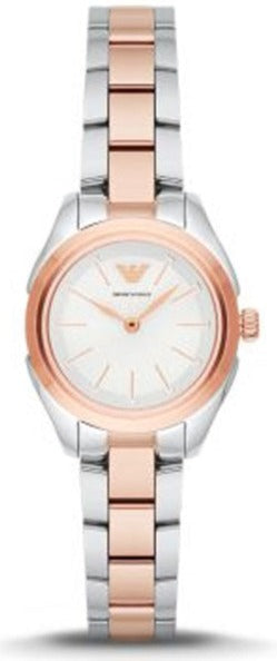 Shop Authentic Emporio Armani Analog White Dial Two Tone Steel Strap Watch For Women - AR11029 - Luxxuri