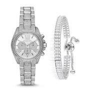  Shop Authentic Michael Kors Mini Bradshaw Crystals Silver Dial Silver Steel Strap Watch For Women - MK6454 - Luxxuri