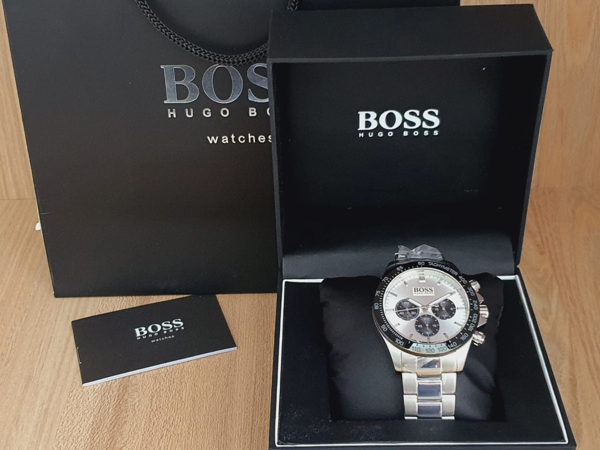  Shop Authentic Hugo Boss Ikon White Dial Silver Steel Strap Watch for Men - 1512964 - Luxxuri