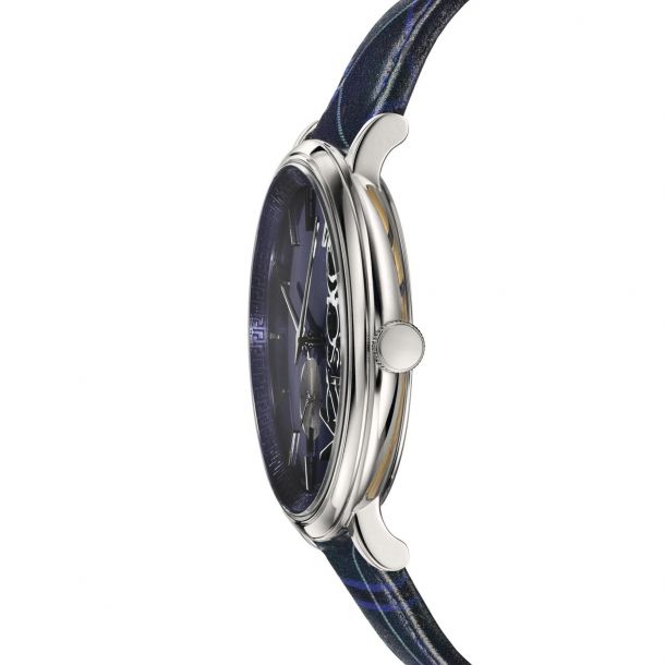  Shop Authentic Versace V-Circle The Clans Edition Blue Dial Blue & Green Leather Strap Watch for Women  - VEBQ00118 - Luxxuri