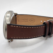  Shop Authentic Fossil Retro Pilot Chronograph Silver Dial Brown Leather Strap Watch for Men - FS5809 - Luxxuri