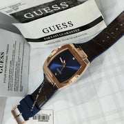  Shop Authentic Guess Phoenix Blue Dial Brown Leather Strap Watch for Men - GW0386G2 - Luxxuri