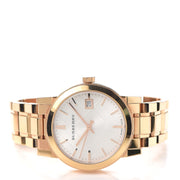  Shop Authentic Burberry The City White Dial Rose Gold Steel Strap Watch for Women - BU9104 - Luxxuri