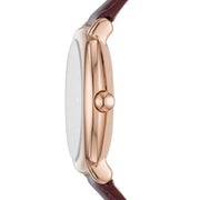  Shop Authentic Marc Jacobs Mandy White Dial Brown Leather Strap Watch for Women - MJ1598 - Luxxuri