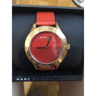  Shop Authentic Marc Jacobs Blade Red Dial Red Leather Strap Watch for Women - MBM1204 - Luxxuri