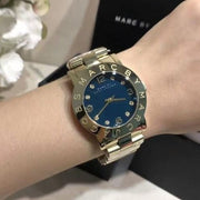  Shop Authentic Marc Jacobs Amy Green Dial Gold Steel Strap Watch for Women - MBM8619 - Luxxuri