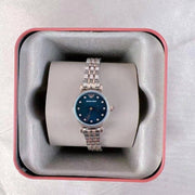  Shop Authentic Emporio Armani Gianni T Bar Quartz Blue Dial Two Tone Steel Strap Watch For Women - AR11222 - Luxxuri