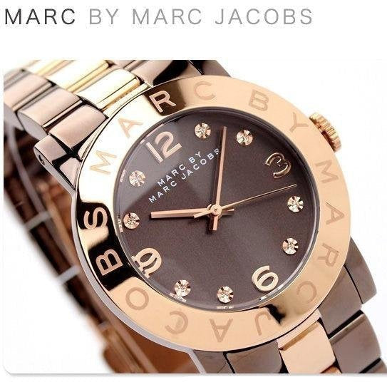  Shop Authentic Marc Jacobs Amy Grey Dial Two Tone Steel Strap Watch for Women - MBM3195 - Luxxuri