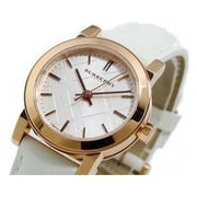  Shop Authentic Burberry The City White Dial White Leather Strap Watch for Women - BU9209 - Luxxuri