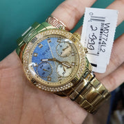  Shop Authentic Guess Confetti Diamonds Gold Dial Gold Steel Strap Watch for Women - W0774L2 - Luxxuri