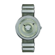  Shop Authentic Versace V Metal Icon Silver Dial Silver & Grey Strap Watch for Women - VLC120016 - Luxxuri