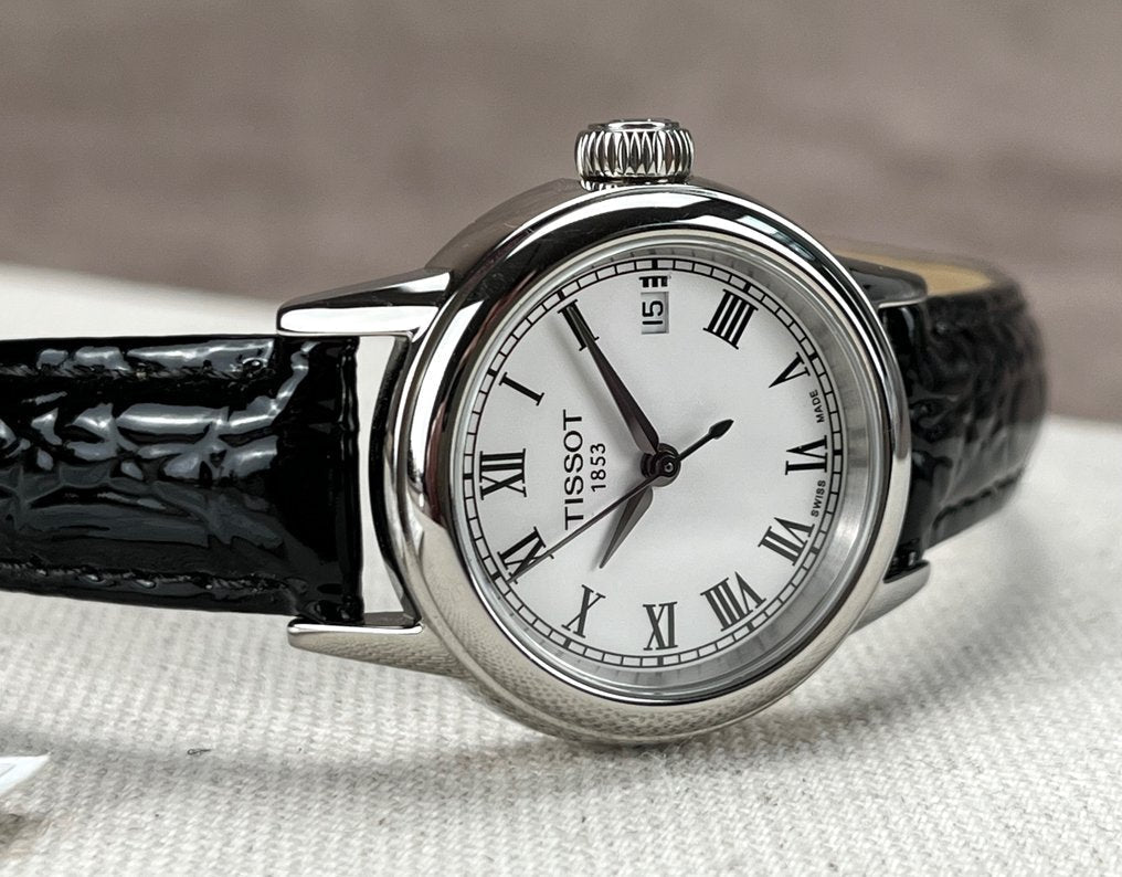  Shop Authentic Tissot T Classic Carson White Dial Brown Leather Strap Watch For Women - T085.210.16.013.00 - Luxxuri