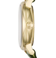  Shop Authentic Marc Jacobs Baker Olive Dial Olive Leather Strap Watch for Women - MBM1330 - Luxxuri
