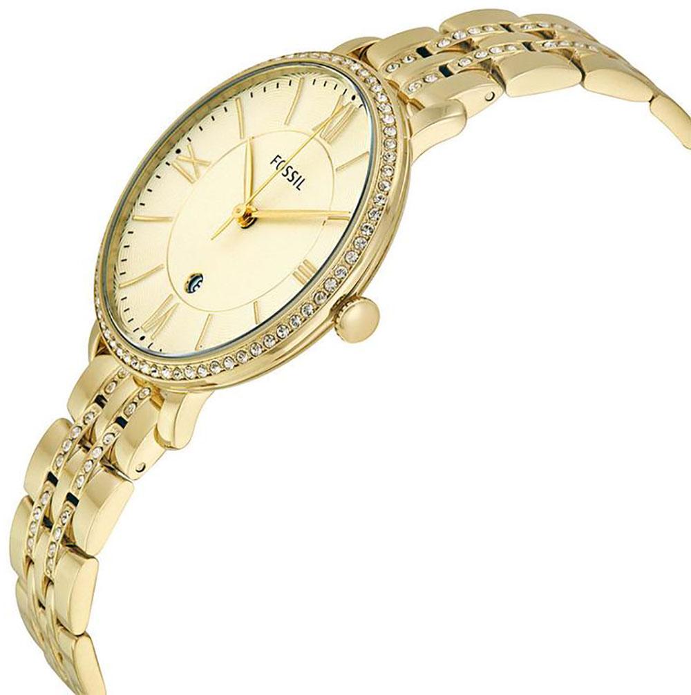  Shop Authentic Fossil Jacqueline Gold Dial Gold Steel Strap Watch for Women - ES3547 - Luxxuri