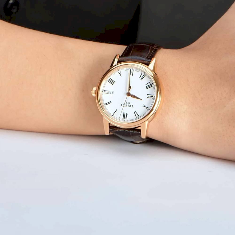  Shop Authentic Tissot T Classic Carson White Dial Brown Leather Strap Watch For Men - T085.410.36.013.00 - Luxxuri