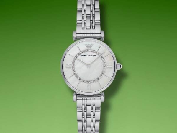  Shop Authentic Emporio Armani Classic Silver Dial Silver Steel Strap Watch For Men - AR1819 - Luxxuri