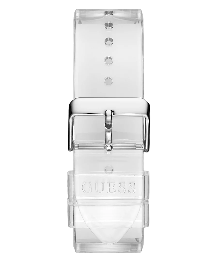  Shop Authentic Guess Phoenix J Balvin White Dial Transparent Silicone Strap Watch For Men - V1051M1 - Luxxuri