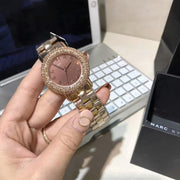  Shop Authentic Marc Jacobs Marci Crystals Rose Gold Dial Rose Gold Steel Strap Watch for Women - MBM3192 - Luxxuri