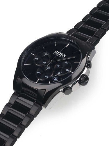  Shop Authentic Hugo Boss Onyx Black Dial Black Steel Strap Watch for Men - 1513365 - Luxxuri