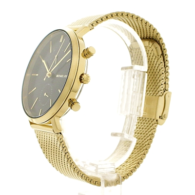  Shop Authentic Michael Kors Jaryn Black Dial Gold Steel Strap Watch for Men - MK8503 - Luxxuri