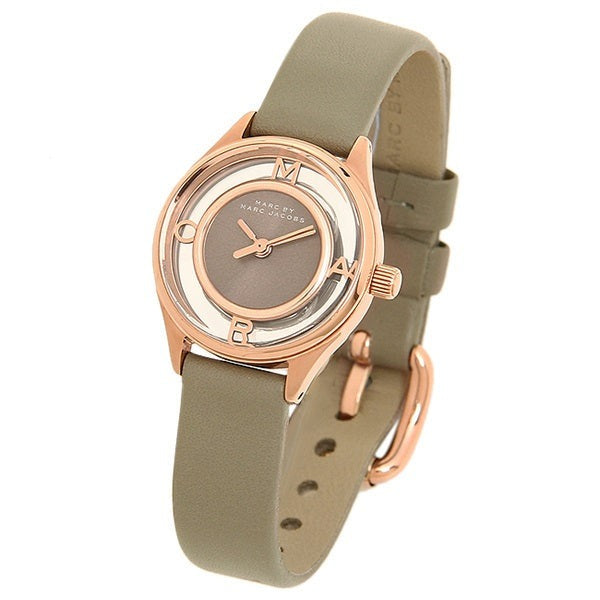  Shop Authentic Marc Jacobs Tether Grey Dial Grey Leather Strap Watch for Women - MBM1375 - Luxxuri