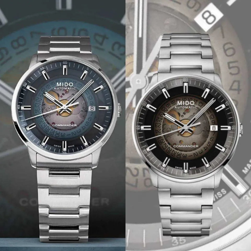  Shop Authentic Mido Commander Automatic Gradient Blue Dial Silver Steel Strap Watch For Men - M021.407.11.411.01 - Luxxuri