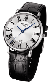  Shop Authentic Tissot Carson Premium Silver Dial Black Leather Strap Watch For Men - T122.410.16.033.00 - Luxxuri