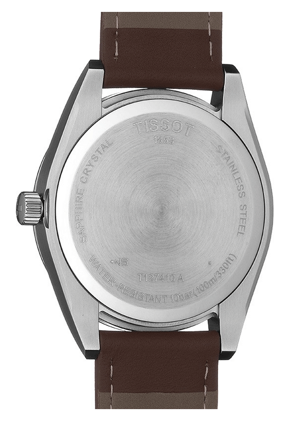  Shop Authentic Tissot Gentleman Silver Dial Brown Leather Strap Watch For Men - T127.410.16.031.00 - Luxxuri