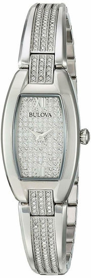  Shop Authentic Bulova Crystal Collection Silver Dial Silver Steel Strap Watch for Women - 96L235 - Luxxuri