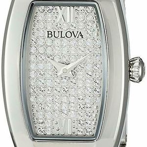  Shop Authentic Bulova Crystal Collection Silver Dial Silver Steel Strap Watch for Women - 96L235 - Luxxuri