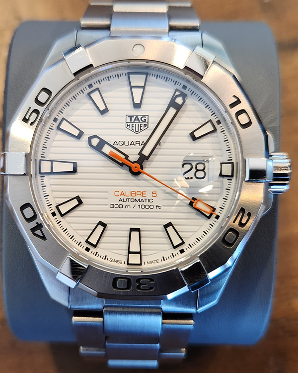  Shop Authentic Tag Heuer Aquaracer White Dial Watch for Men - WAY2013.BA0927 - Luxxuri