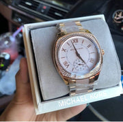  Shop Authentic Michael Kors Bryn Rose Gold Dial Two Tone Steel Strap Watch for Women - MK6135 - Luxxuri