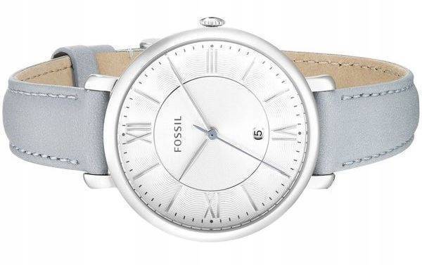  Shop Authentic Fossil Jacqueline White Dial Light Blue Leather Strap Watch for Women - ES3821 - Luxxuri
