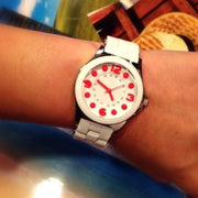  Shop Authentic Marc Jacobs Pelly White Dial White Silicone Strap Watch for Women - MBM2588 - Luxxuri