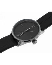  Shop Authentic Calvin Klein Accent Black Dial Black Leather Strap Watch for Women  - K2Y2Y1C3 - Luxxuri