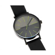  Shop Authentic Calvin Klein Boost Black Dial Black Leather Strap Watch for Men - K7Y214CL - Luxxuri