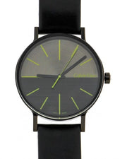  Shop Authentic Calvin Klein Boost Black Dial Black Leather Strap Watch for Men - K7Y214CL - Luxxuri