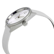  Shop Authentic Calvin Klein Accent Silver Dial White Leather Strap Watch for Women - K2Y2Y1KW - Luxxuri