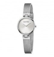  Shop Authentic Calvin Klein Authentic White Dial Silver Mesh Bracelet Watch for Women - K8G23126 - Luxxuri