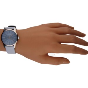  Shop Authentic Calvin Klein City Blue Dial Blue Leather Strap Watch for Women - K2G231VN - Luxxuri