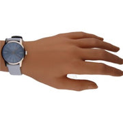  Shop Authentic Calvin Klein City Blue Dial Blue Leather Strap Watch for Women - K2G231VN - Luxxuri