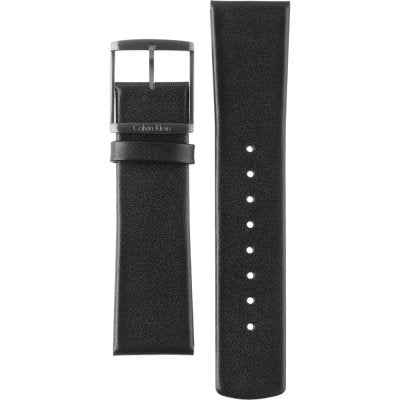  Shop Authentic Calvin Klein City Date Silver Dial Black Leather Strap Watch for Men - K2G2G1C6 - Luxxuri