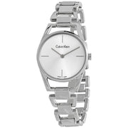  Shop Authentic Calvin Klein Dainty Silver Dial Silver Steel Strap Watch for Women - K7L23146 - Luxxuri