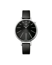  Shop Authentic Calvin Klein Equal Black Dial Black Leather Strap Watch for Women - K3E231C1 - Luxxuri
