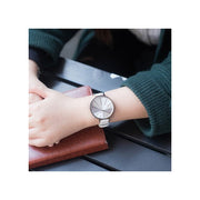  Shop Authentic Calvin Klein Equal White Dial White Leather Strap Watch for Women - K3E231L6 - Luxxuri