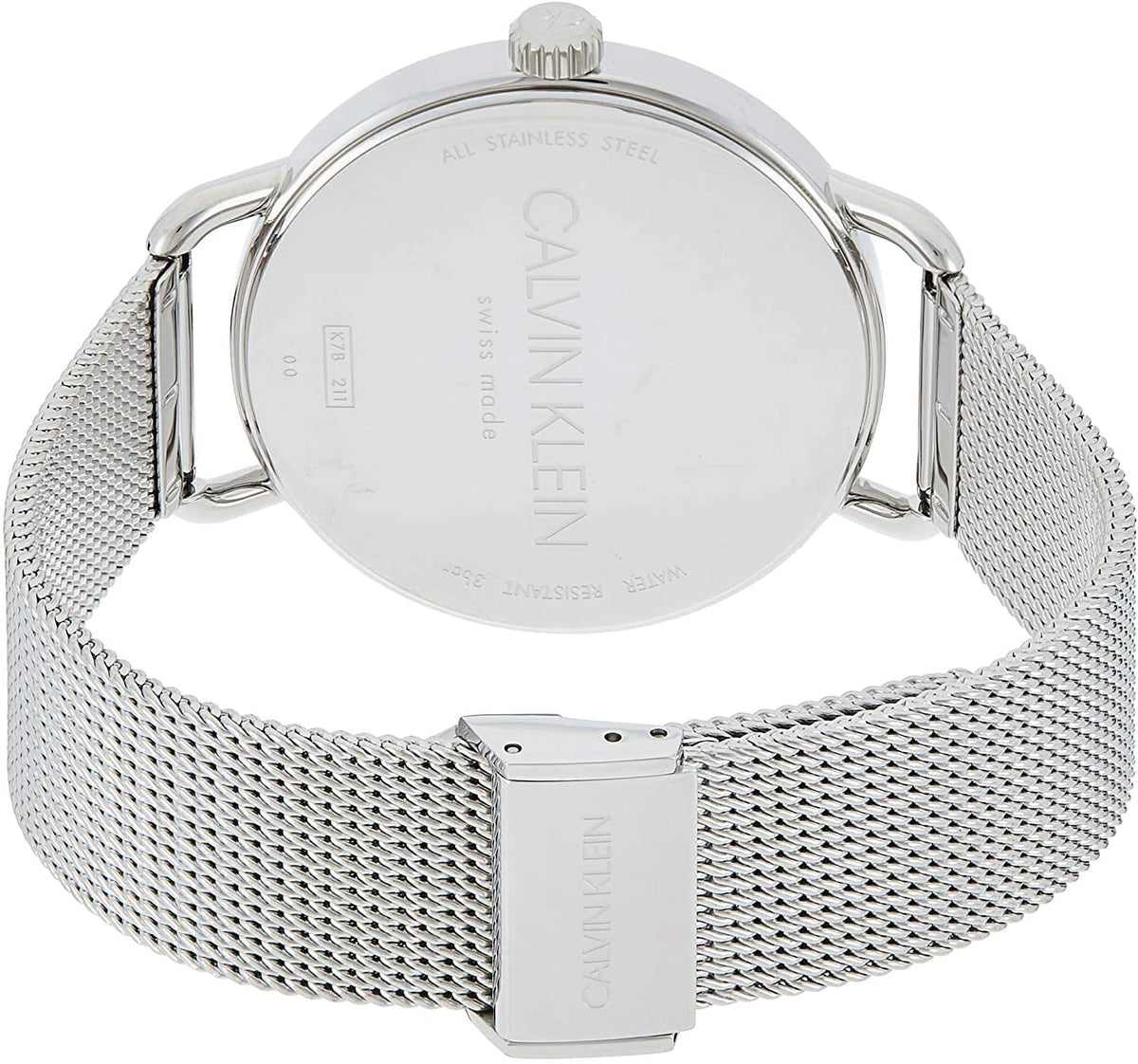  Shop Authentic Calvin Klein Even Black Dial Silver Mesh Bracelet Watch for Women - K7B21121 - Luxxuri